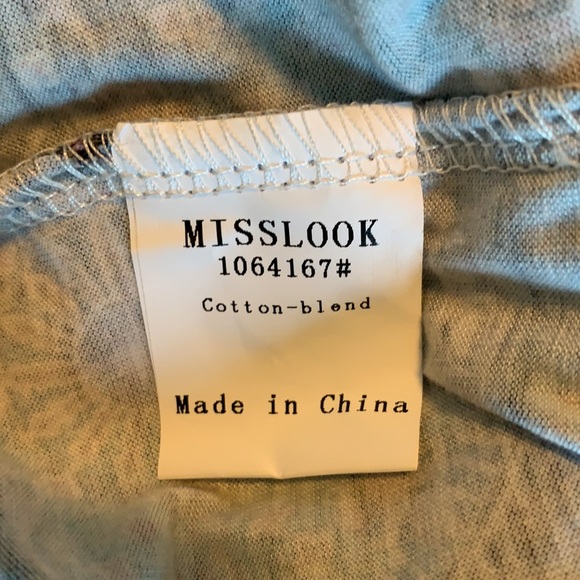 MISSLOOK Blue Celestial Long Sleeve Tee 2XL - Picture 5 of 5